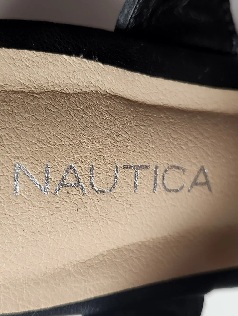 NAUTICA Danvers Black Strappy Lighweight Platform Wedge Summer Sandal  Size 6
